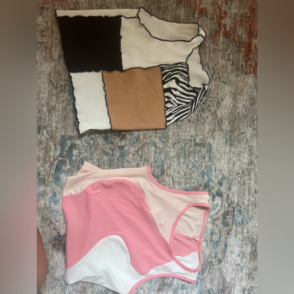 Trendy patchwork tanks